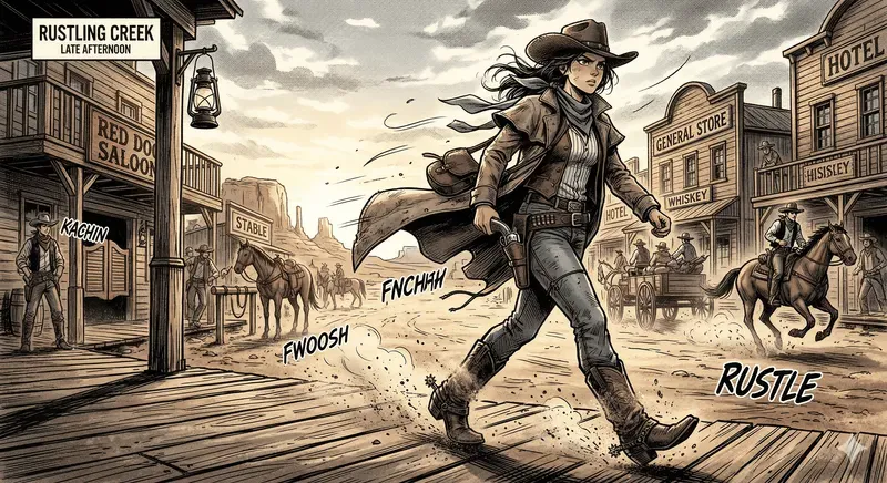 Epic Wild West Scenes In Manga Style