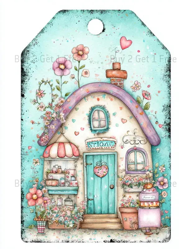 Whimsical Nurse Girl Product Tags