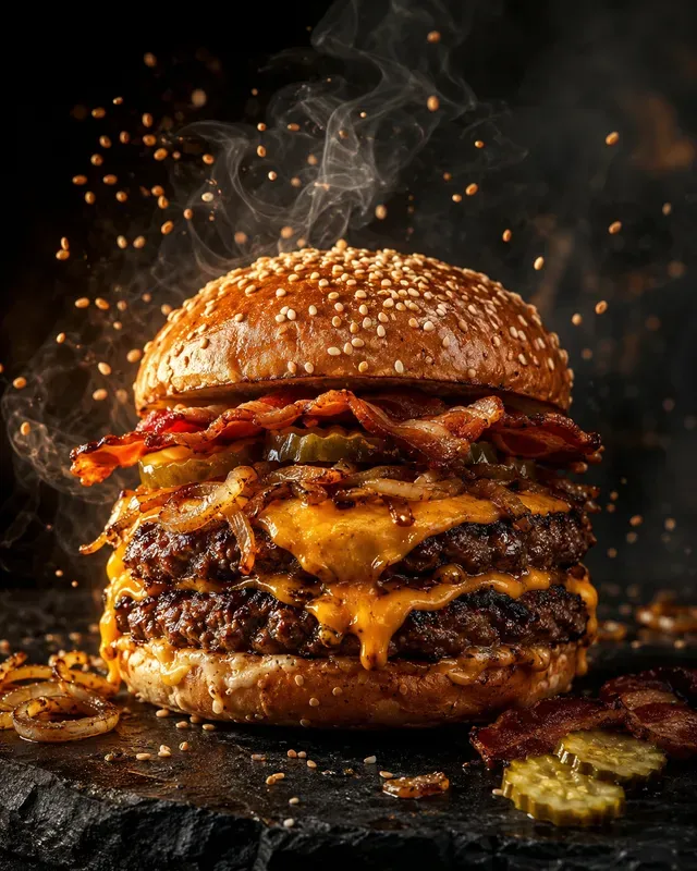 Gourmet Burger Advertising Generator
