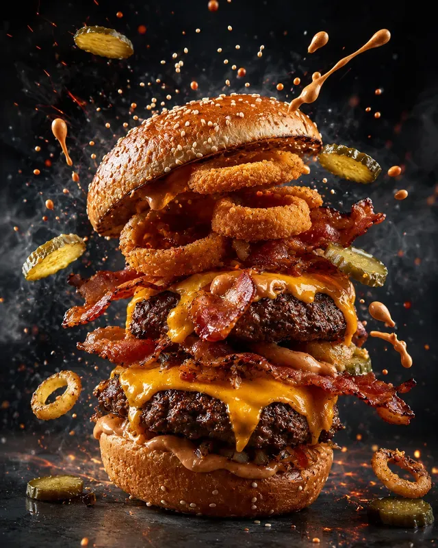 Gourmet Burger Advertising Generator