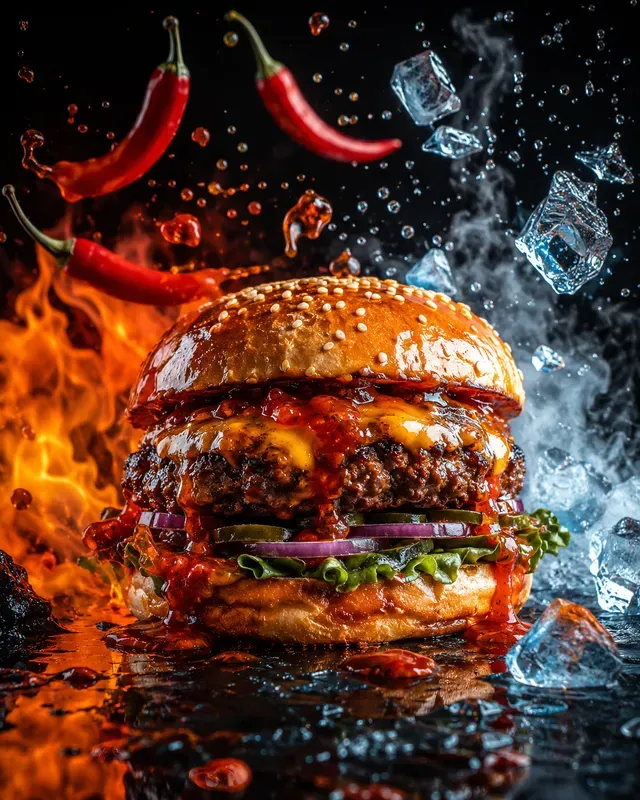 Gourmet Burger Advertising Generator