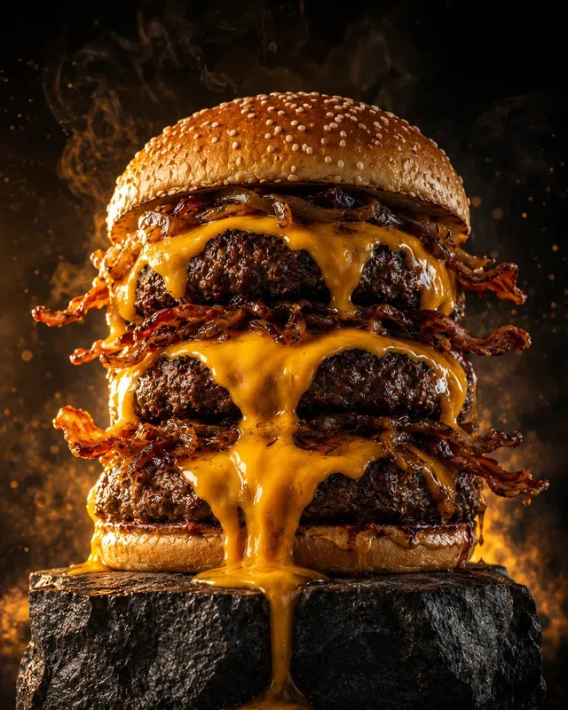 Gourmet Burger Advertising Generator