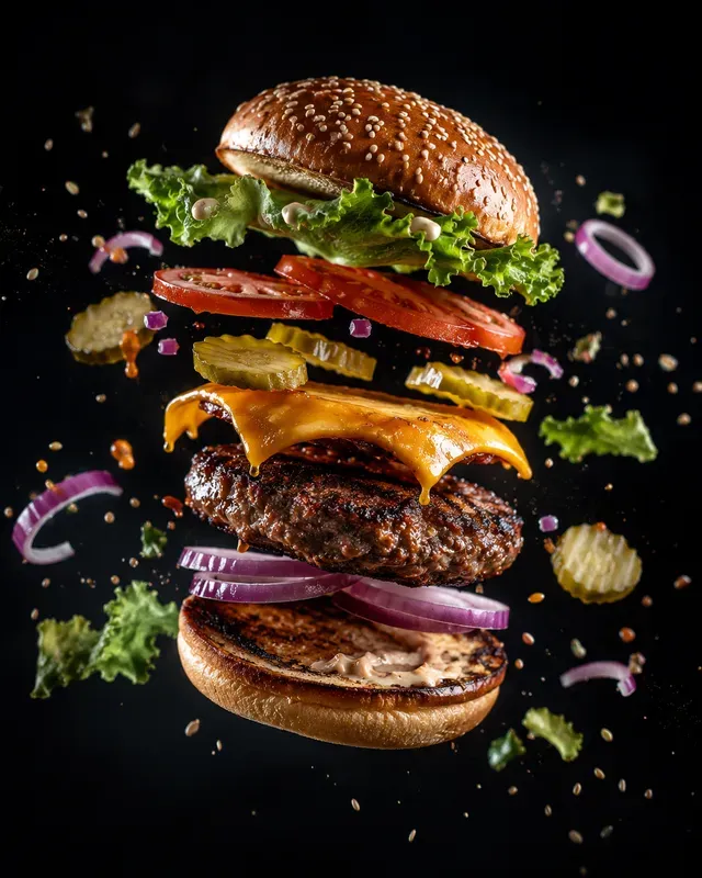 Gourmet Burger Advertising Generator