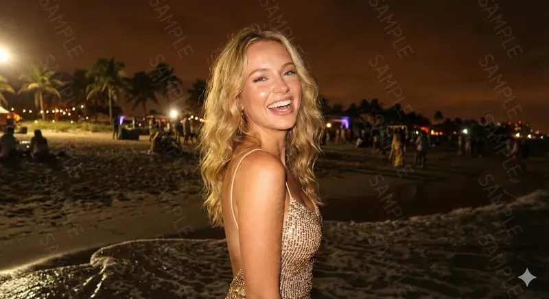 G7x Flash Style Beach Party Portraits