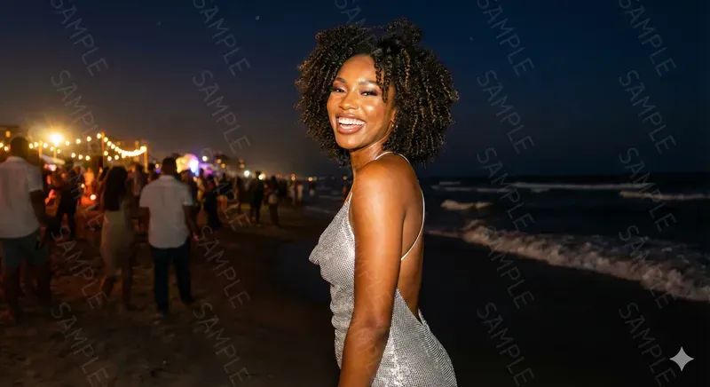 G7x Flash Style Beach Party Portraits