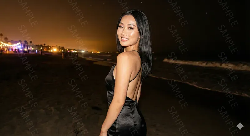 G7x Flash Style Beach Party Portraits