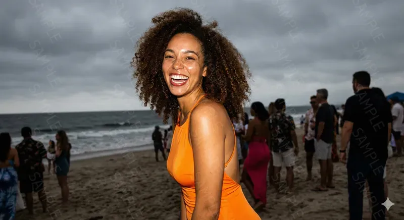 G7x Flash Style Beach Party Portraits