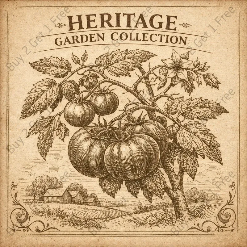 Vintage Botanical Seed Packet Art