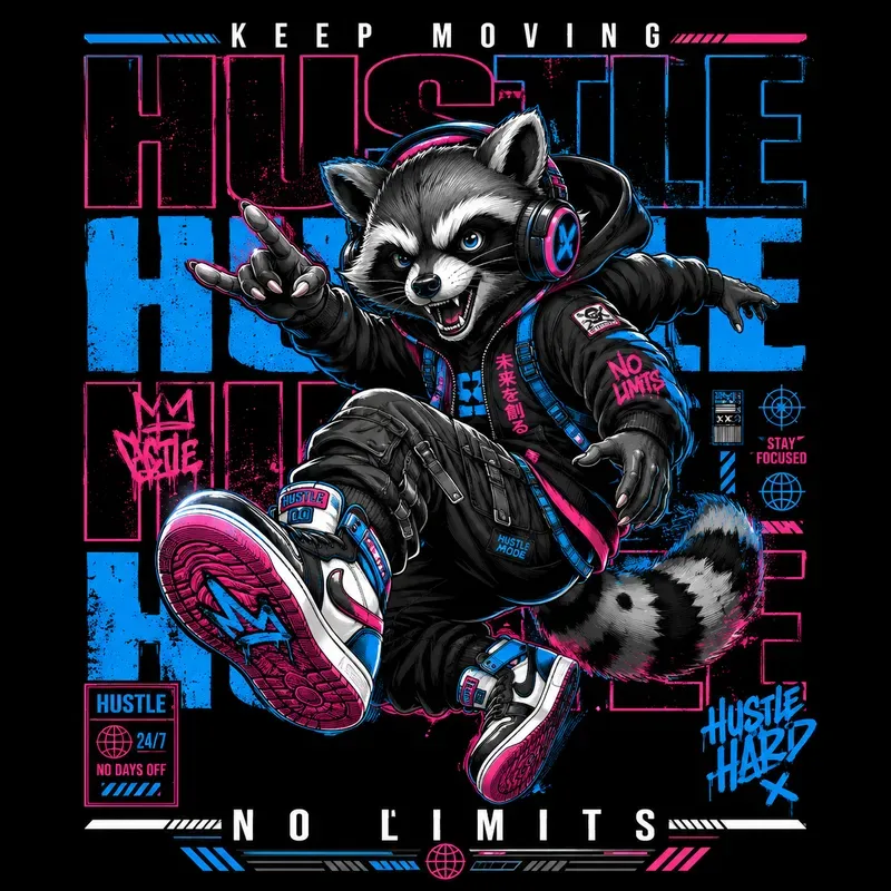 Urban Mascot Typography Tshirt Collections
