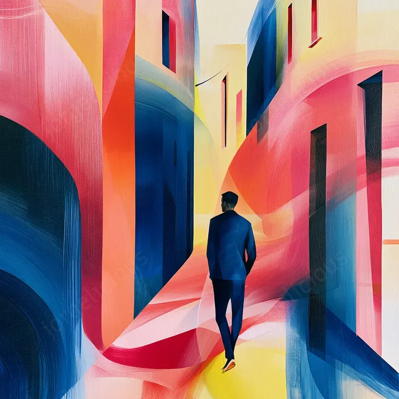 Abstract Figurative Color Art