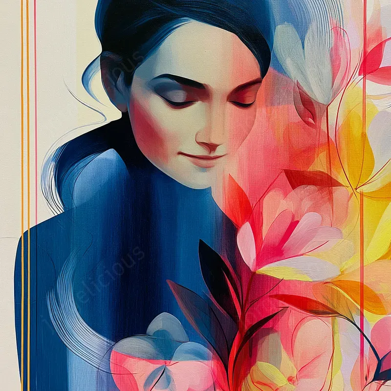 Abstract Figurative Color Art