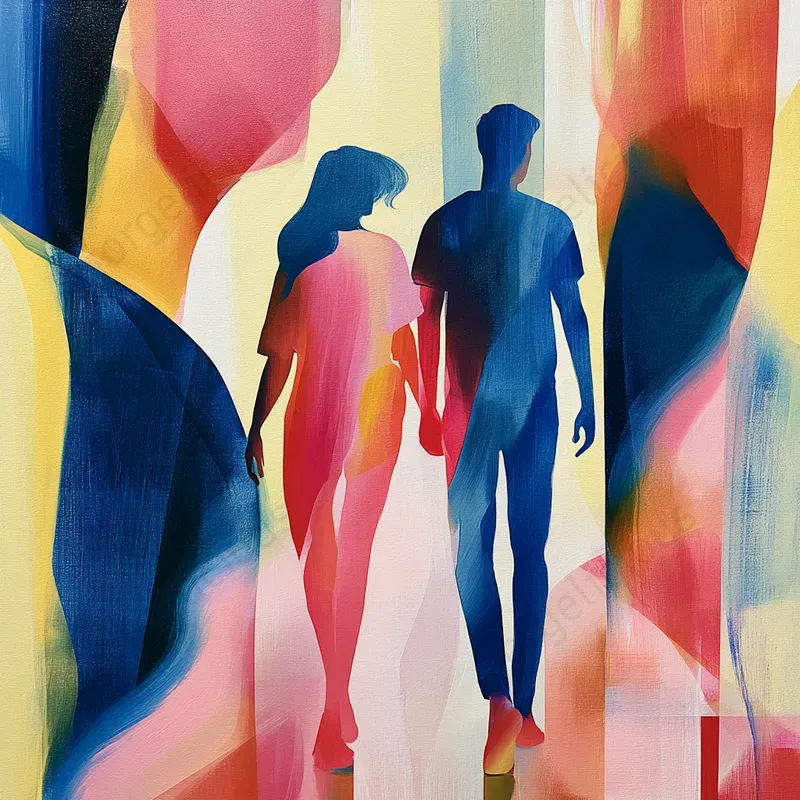 Abstract Figurative Color Art