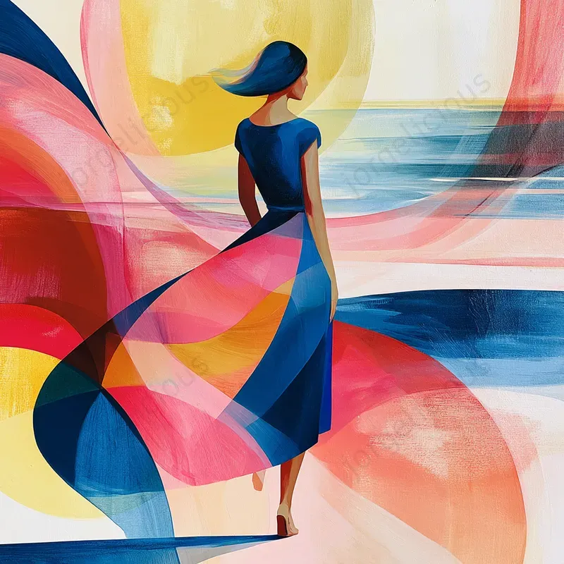 Abstract Figurative Color Art