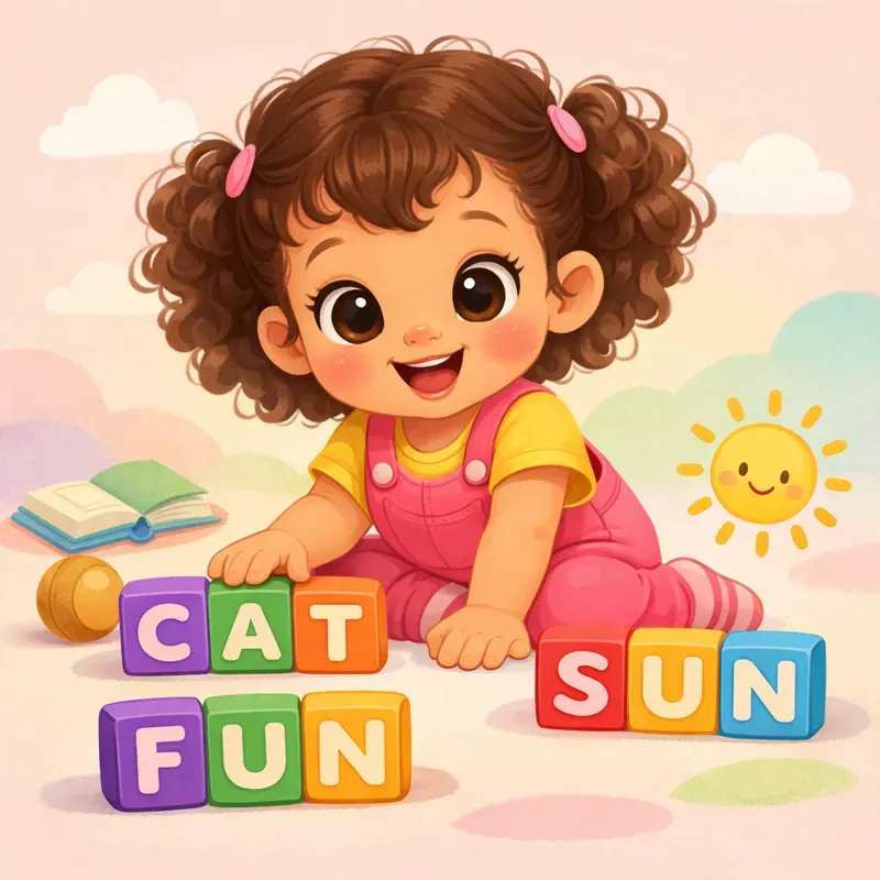 Cute Kids Learning Illustrations