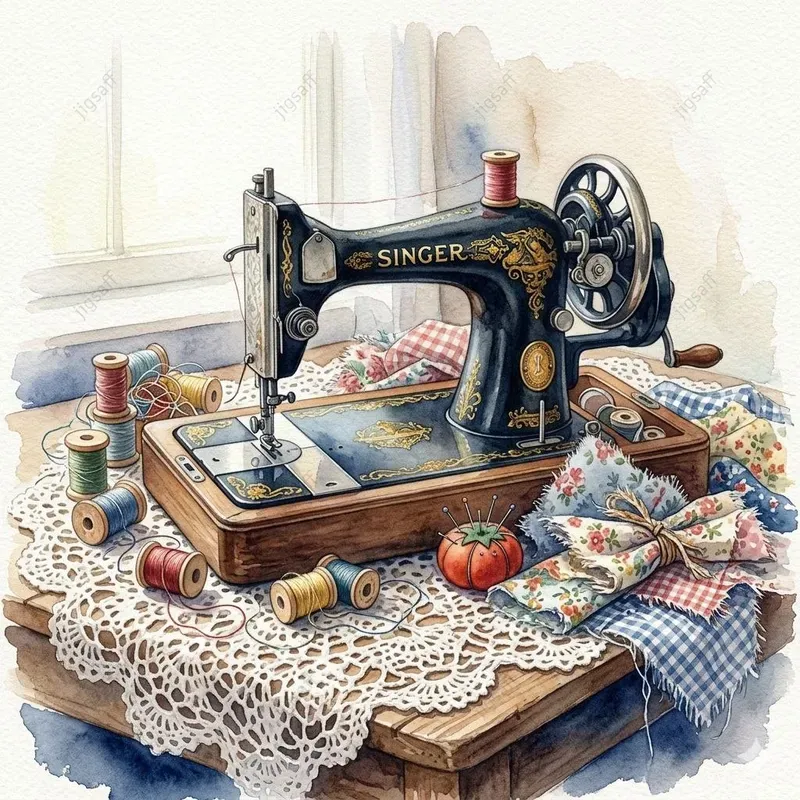Cozy Attic Watercolor Illustrations