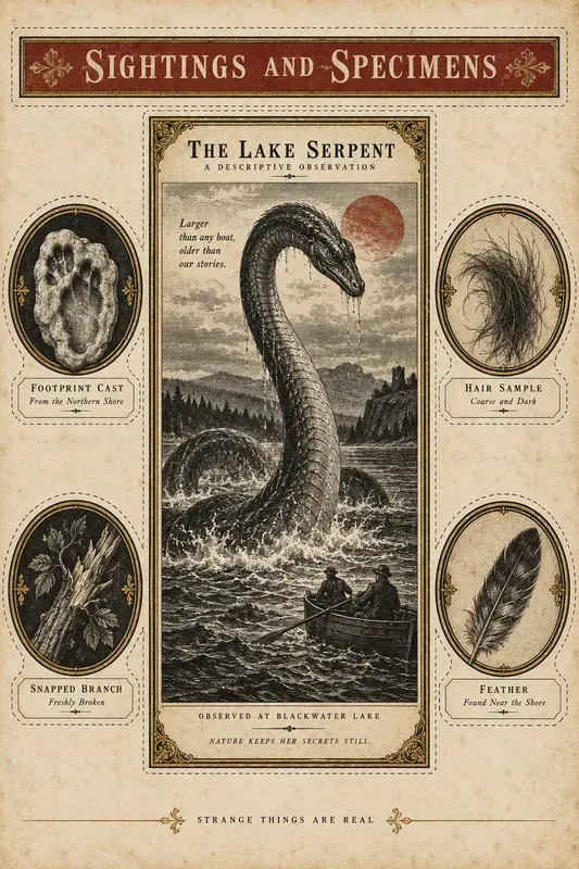 Cryptid And Folklore Engraving Sheets