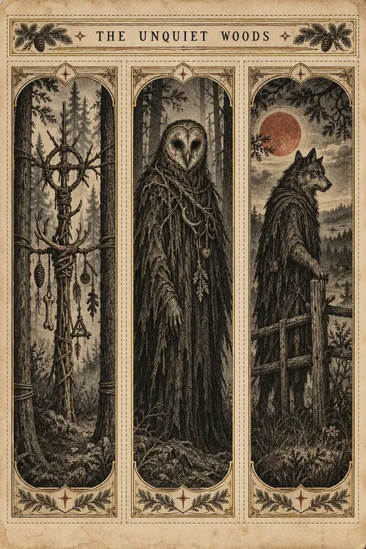 Cryptid And Folklore Engraving Sheets