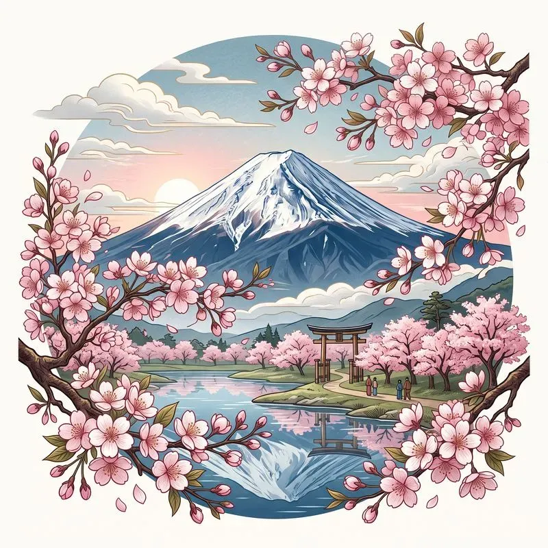 Japanese Sakura Tshirt Designs