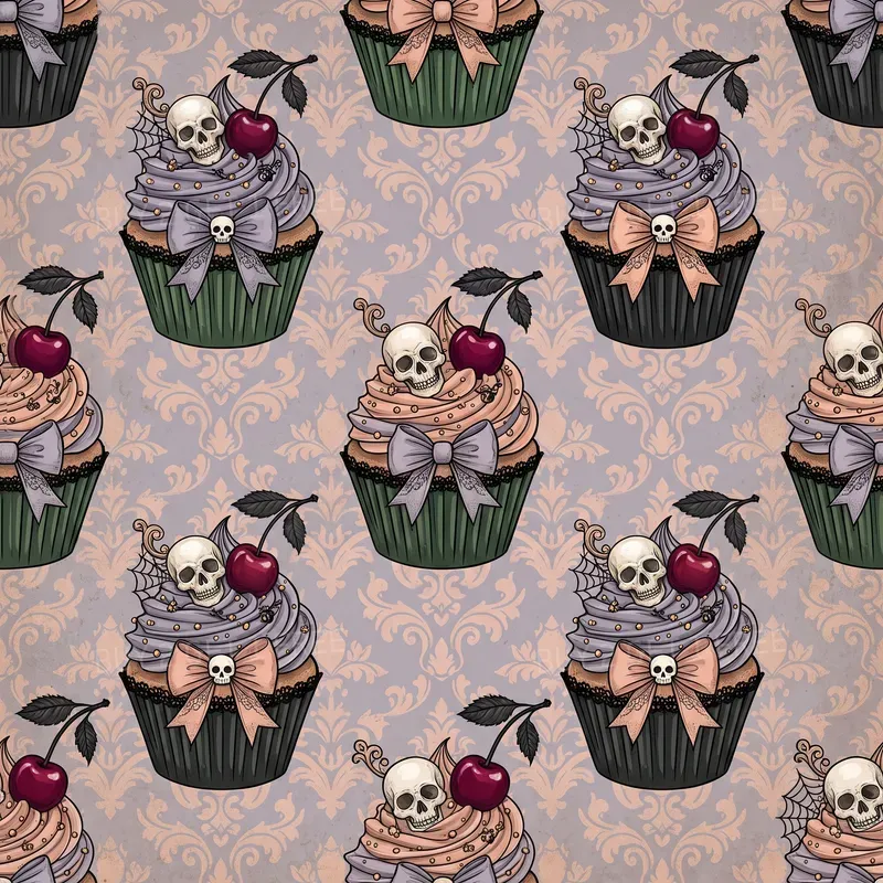 Creepy Coquette Halloween Patterns