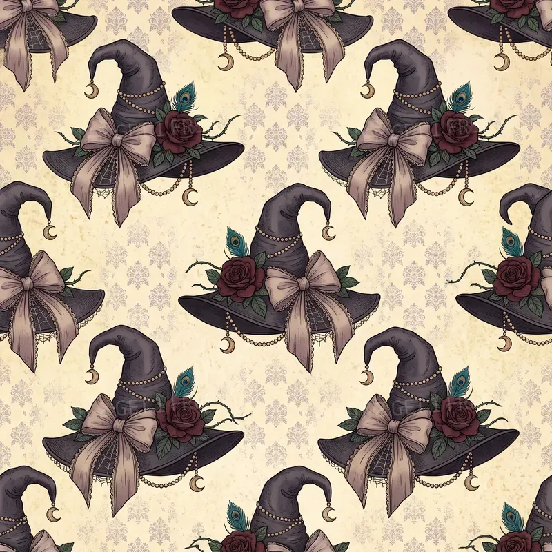 Creepy Coquette Halloween Patterns