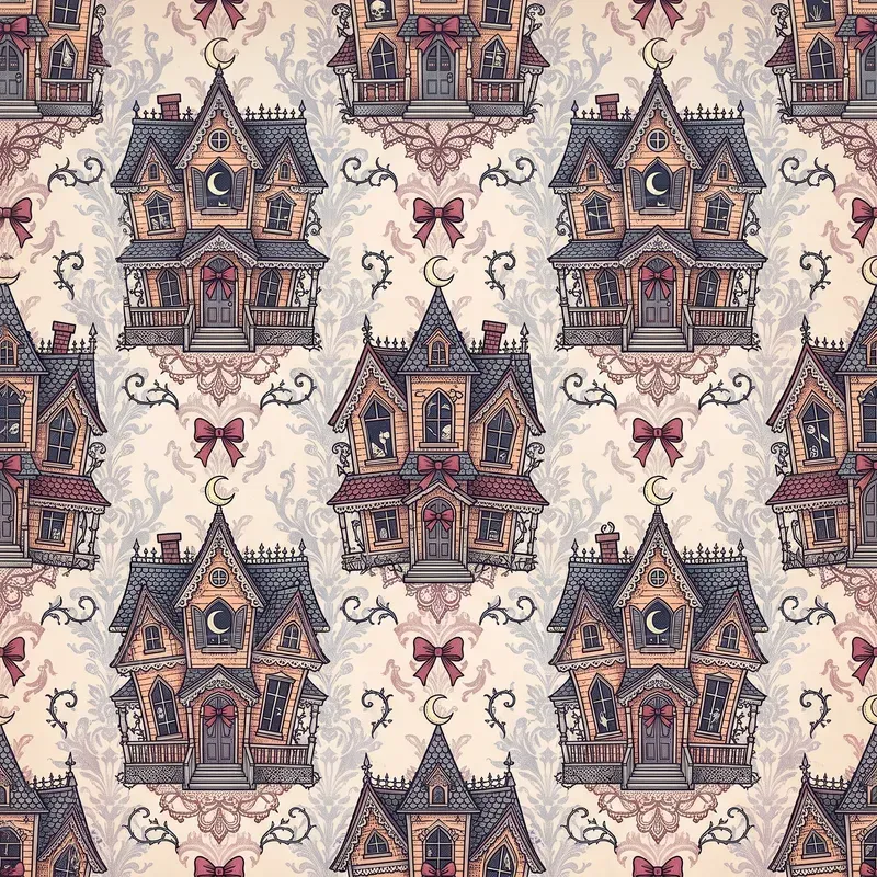 Creepy Coquette Halloween Patterns