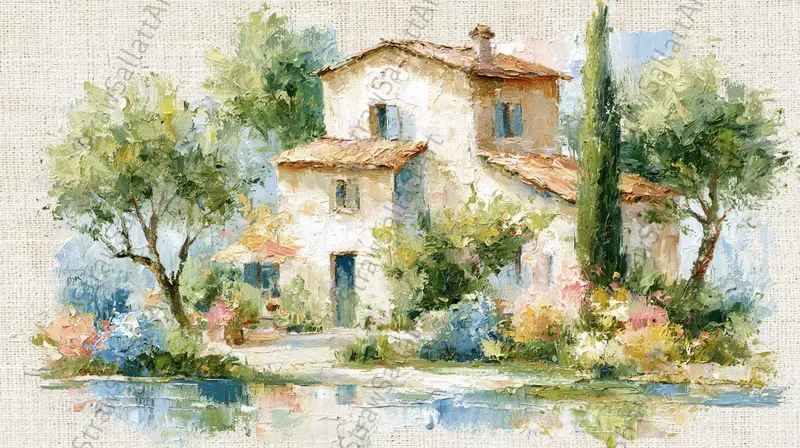 Contemporary Oil Painting Frame Tv Art