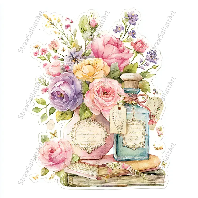 Romantic Sticker Stamperia Clipart Sets