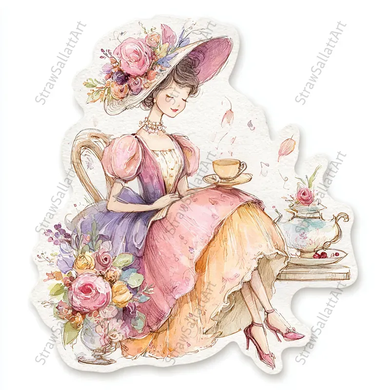 Romantic Sticker Stamperia Clipart Sets