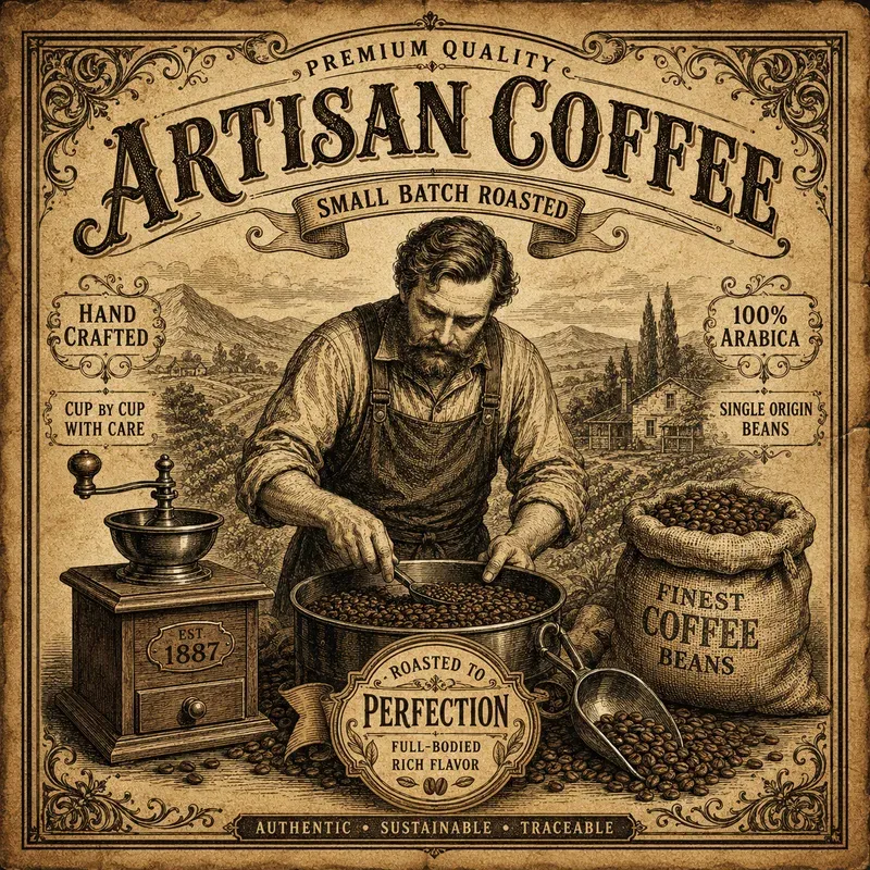 Vintage Rustic Label Art Creators