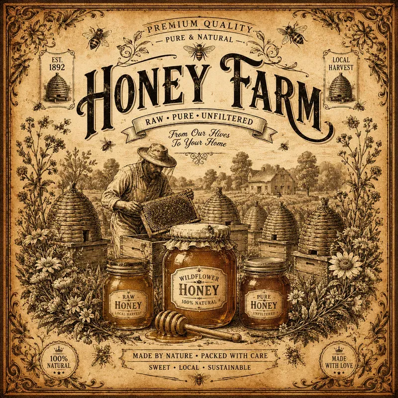 Vintage Rustic Label Art Creators