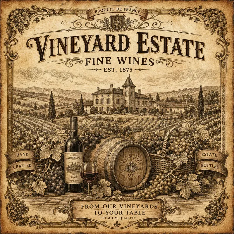 Vintage Rustic Label Art Creators