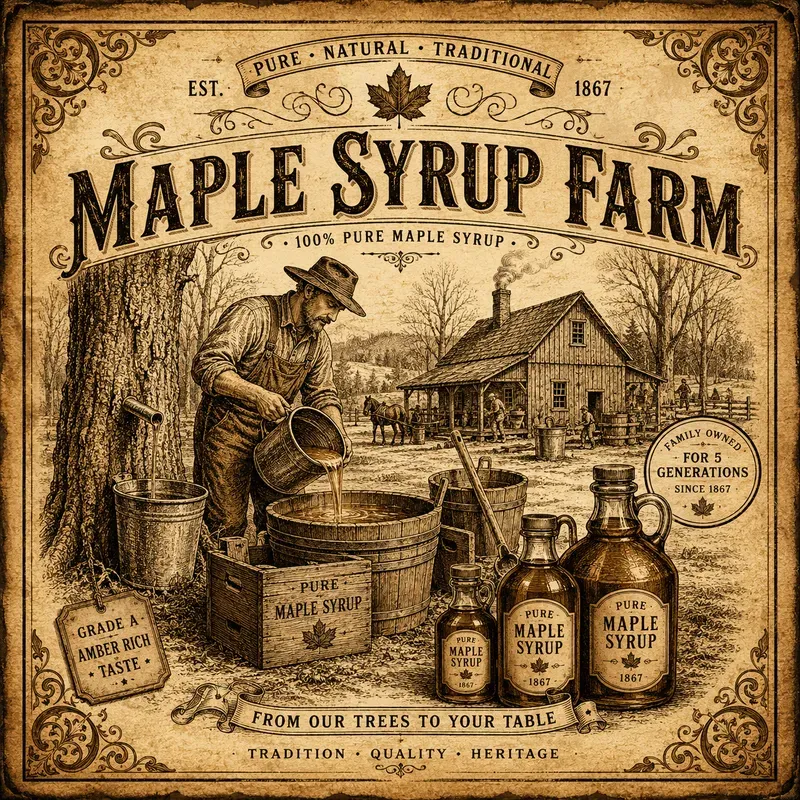 Vintage Rustic Label Art Creators
