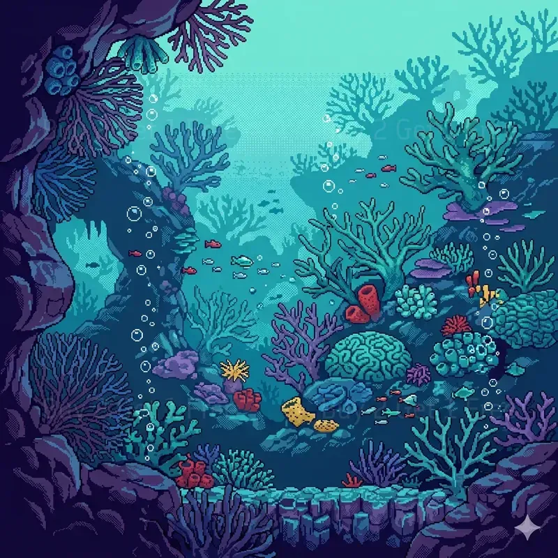 2D Pixel Art Game Texture Backgrounds