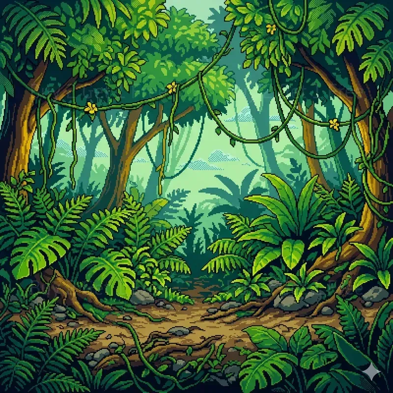 2D Pixel Art Game Texture Backgrounds