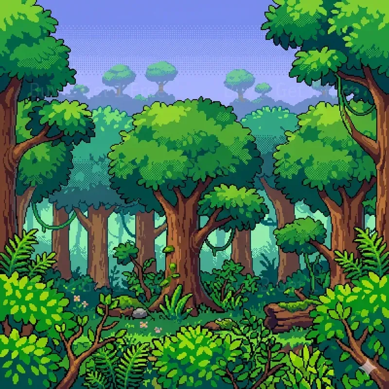 2D Pixel Art Game Texture Backgrounds