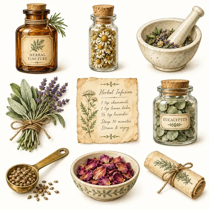 Cottagecore Botanical Clipart Sets