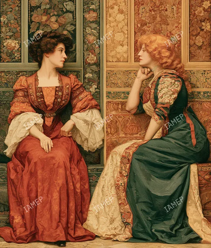 Elegant Aristocratic Oil Scenes