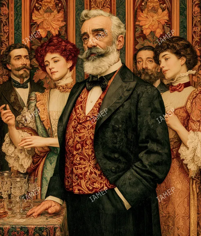 Elegant Aristocratic Oil Scenes