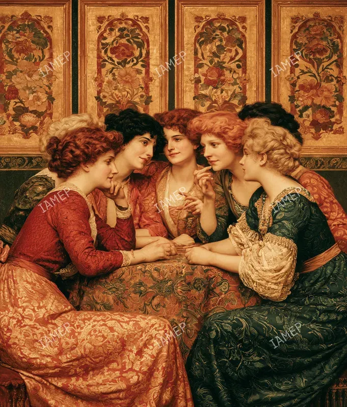 Elegant Aristocratic Oil Scenes