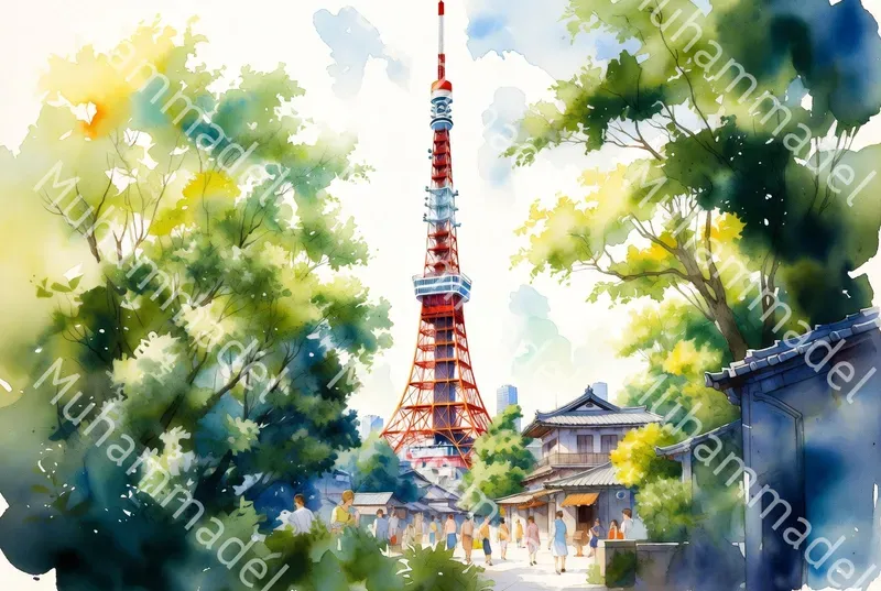 Watercolor Landmark Scene Generator