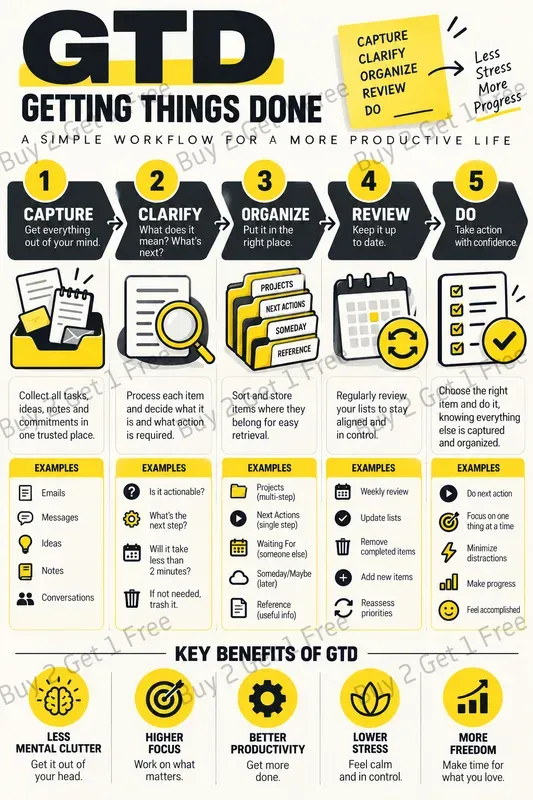 Productivity System Infographics