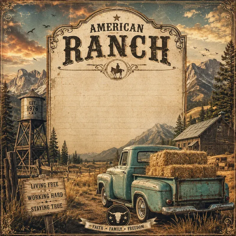 Western Ranch Heritage Posters
