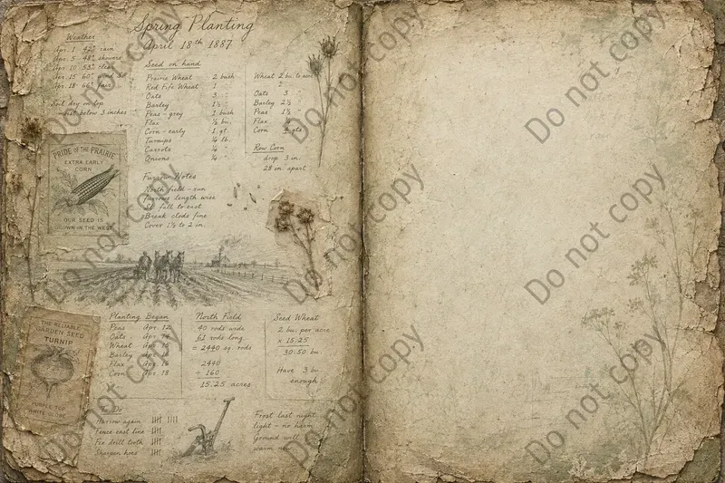 Prairie Homestead Journal Spreads