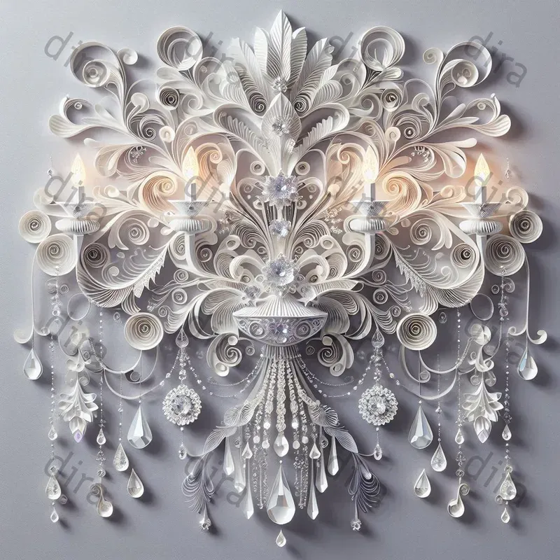 2D Paper Cuts Of Elegance Design