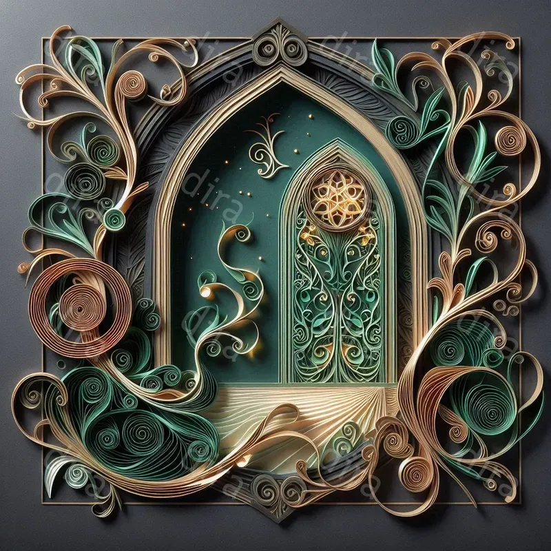2D Paper Cuts Of Elegance Design