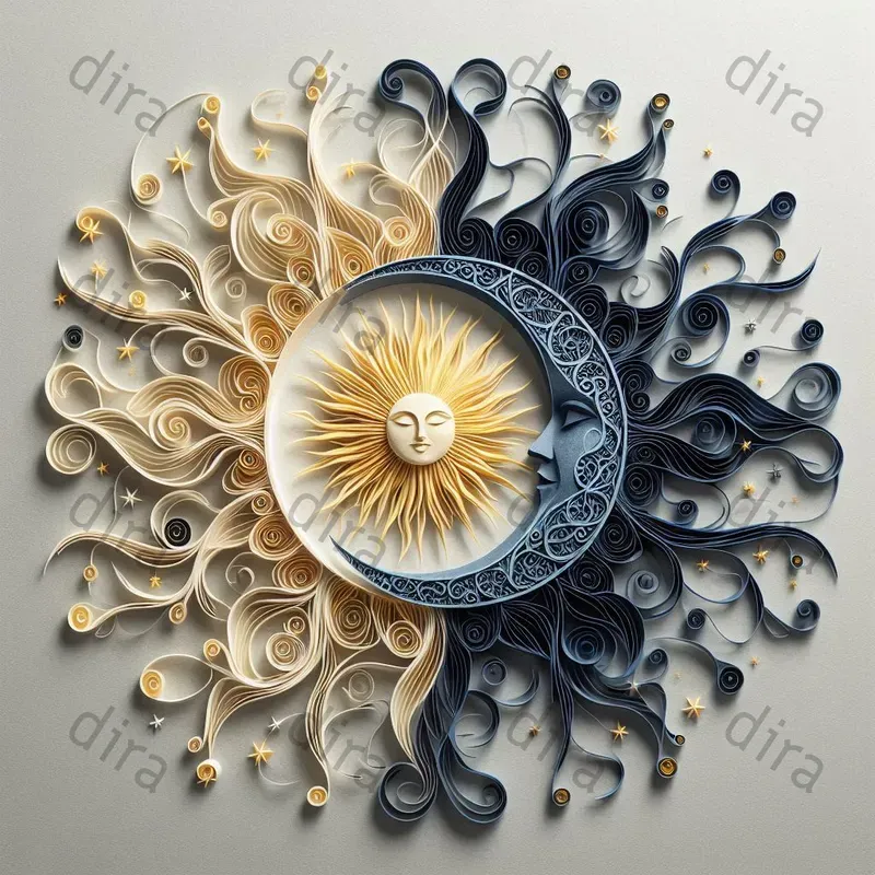 2D Paper Cuts Of Elegance Design