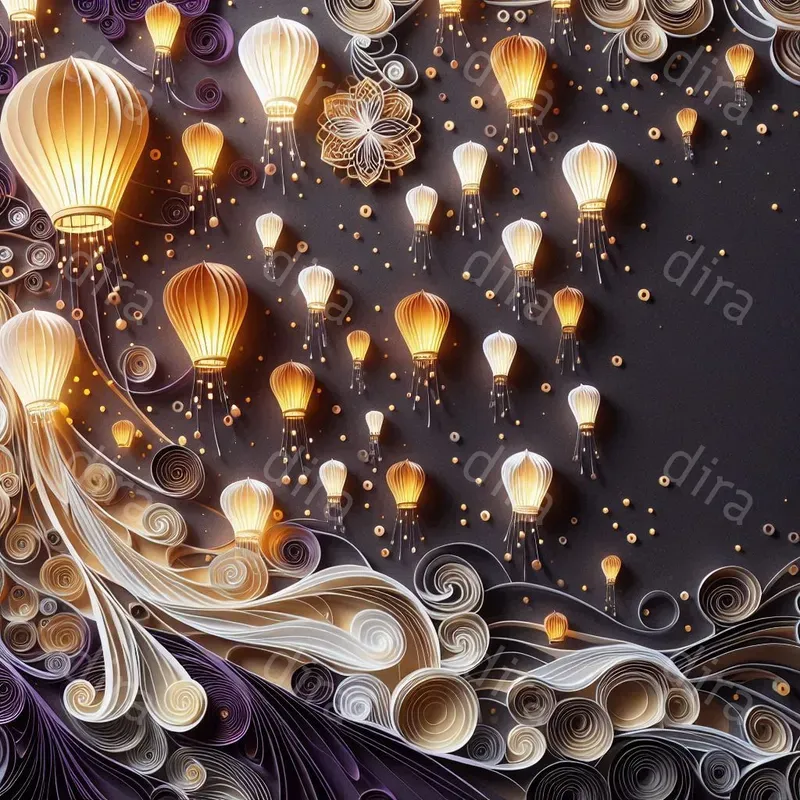2D Paper Cuts Of Elegance Design