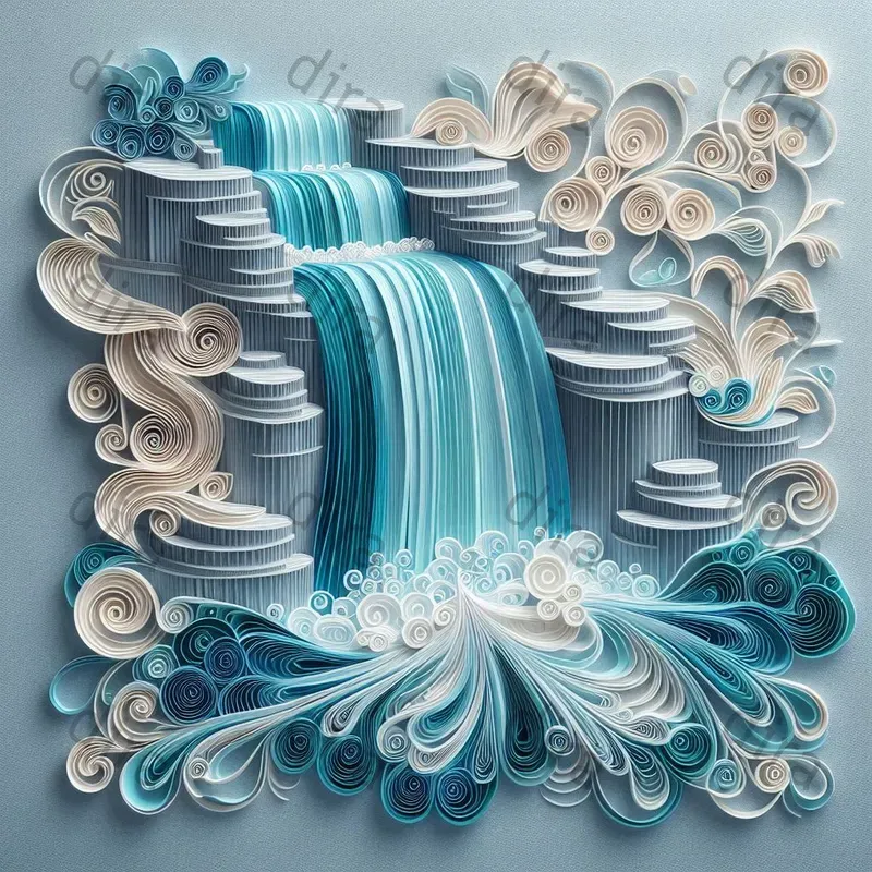 2D Paper Cuts Of Elegance Design