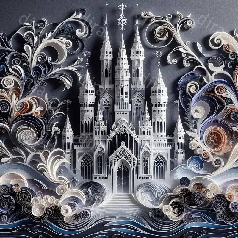 2D Paper Cuts Of Elegance Design