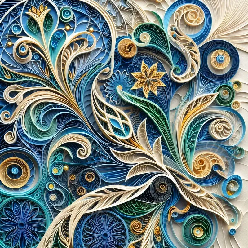 2D Paper Cuts Of Elegance Design